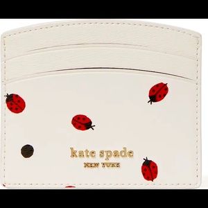 kate spade - lady bug dots cardholder wallet